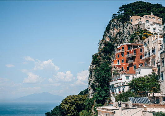 Village on the Cliff in Capri, Italy