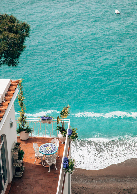 Balcony Views in Positano, Italy